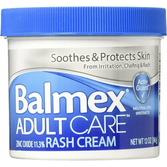 Balmex Adult Advantage Skin Protected Cream w/ Zinc Oxide, 12oz, 4-Pack