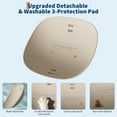 thumbnail image 4 of Memoryfield Open-Top Self Cleaning Cat Litter Box with App Control, Safety Sensors, Odor Control, Bags, Beige, 4 of 9