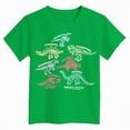 thumbnail image 4 of TOWED22 Boys Tee Shirts Short Sleeve Crew Neck Soft T-Shirts Print Casual Summer Tops(Green,5-6 Y), 4 of 4