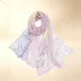 thumbnail image 4 of HAOTAGS Women's Long Sheer Scarf, Printed Chiffon Lightweight Wrap, Versatile Fashion Scarf for Women Multicolor Size Free Size, 4 of 4