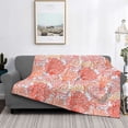thumbnail image 2 of Yiaed Corals Print Blanket Throw Blanket Soft Cozy Flannel Blanket for Home Bed Sofa Couch Chair-50"x40", 2 of 6