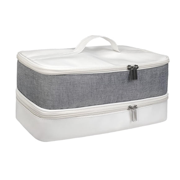 Cabello de doble capa, bolsa de almacenamiento de herramientas calientes, bolsa de viaje para herramientas para el cabello, estuche de almacenamiento,