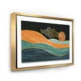 thumbnail image 3 of Designart 'Abstract Nature Sea Sun Sky Mountain Landscape' Modern Framed Canvas Wall Art Print, 3 of 5