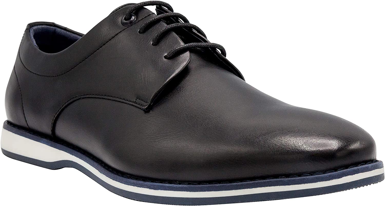 NINE WEST Mens Casual Shoes I Oxford Shoes for Men I Mens Walking Shoes I Business Casual Dress Shoes for Men with Fashion Midsole Stripe Design I Mathias - image 1 of 5