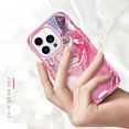 thumbnail image 3 of Dteck for iPhone 13 Pro Max Case Rugged Cover with IMD Marble Fashionable Designs for Women Girls, Protective Phone Cover for iPhone 13 Pro Max, Rose, 3 of 7