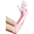 thumbnail image 1 of Long Opera Party 20s Satin Gloves Stretchy Adult Size Elbow Length, 1 of 5