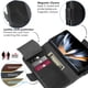 thumbnail image 4 of Funda de teléfono KeziHome de piel auténtica tipo cartera para Samsung Z Fold 6, 4 of 7