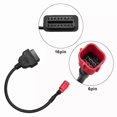 thumbnail image 4 of OBD to OBD2 Adapter 6pin to 16pin Diagnostic Reading for Honda Suzuki Yamaha, 4 of 5