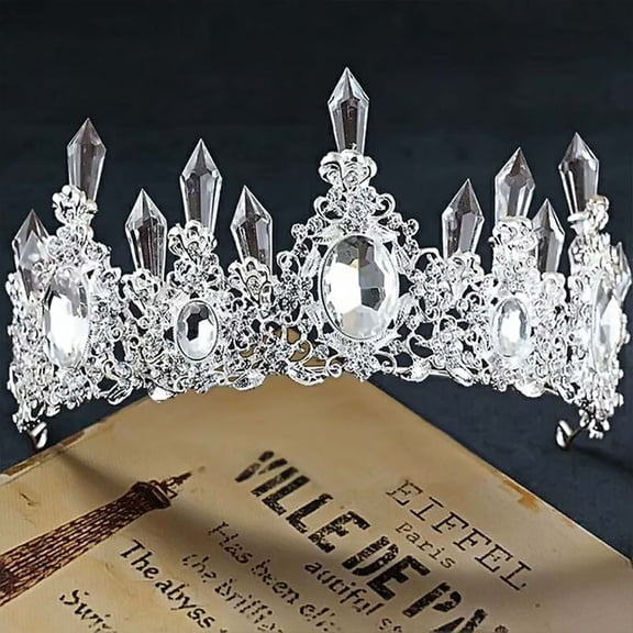 MEIBUTYUP Cake Decoration Cake Decoration Crown Shape Silver Home Decor 1Pcs