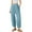Light Blue-B, variant on QHFBli Womens Baggy Wide Leg Pants Casual Elastic Waisted Palazzo Harem Pants Dress Casual Sweatpants