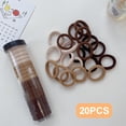 thumbnail image 3 of Hair ring, hair accessories, high elastic rubber band, made of mixed materialsCoffee color, 3 of 4