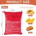 thumbnail image 2 of OBTANIM Bolsa para patatas para microondas, paquete de 2 bolsas reutilizables para cocina en microondas, bolsa para patatas al horno, color rojo, 2 of 8