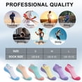 thumbnail image 2 of Loritta 6 Pairs Womens Socks Ankle Casual Low Cut Cushioned Running No Show Socks for Women, Size 6-8, 2 of 6