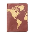 thumbnail image 2 of Globetrotter Leather Passport Cover Brown, 2 of 3