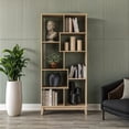 thumbnail image 2 of Geometrix Bookcase 72"H - Light Oak Finish, 2 of 8