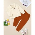 thumbnail image 5 of ZOEREA Kids Toddler Girls Clothes Outfits 2 Piece Zip Tops Long Sleeve Fashion Fall Winter Clothing Set 2-7 Years, 5 of 6
