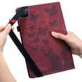 thumbnail image 3 of Allytech Flip Wallet Case for iPad Pro 13 Inch M4 (2024), Auto Sleep/Wake, Pencil Holder & Card Slots, Lovely Pattern PU Leather Shockproof Slim Fit Kickstand Case - Winered, 3 of 8