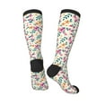 thumbnail image 4 of Haiem Cute Flower Socks, Funny Novelty Crazy Design Cotton Socks Sports Socks Knee High Socks For Men, Women,1Pairs - Gift For Working Friends, 4 of 9