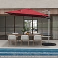 thumbnail image 3 of Costway Parasol Déporté de Patio 10 Pi, Parasol Suspendu d'Extérieur en Aluminium avec Rotation à 360°, Rouge, 3 of 10