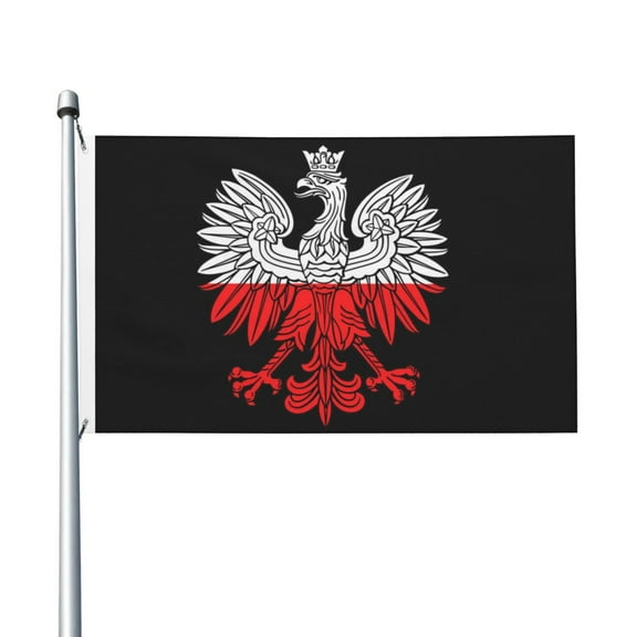 Polish Flag White Eagle Flag Flag 3x5ft Double-Sided Printing Indoor/Outdoor Decorative Banner National Flag