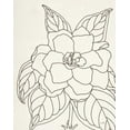 thumbnail image 2 of Hershey, Moira 12x14 White Modern Wood Framed Museum Art Print Titled - Gardenia Line Drawing Crop, 2 of 4
