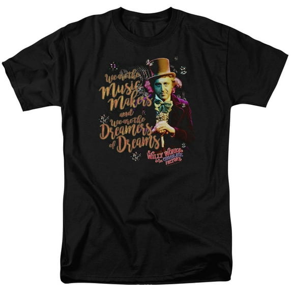 Men's Willy Wonka And The Chocolate Factory Music Makers T-shirt XX-Large Black
