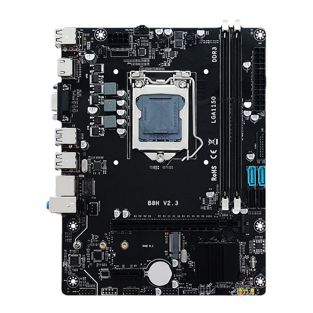 Conjunto De Placa Base Placa base de escritorio H81 16GB Memoria LGA1150 Placa base de computadora 1600Hz 4590 CPU