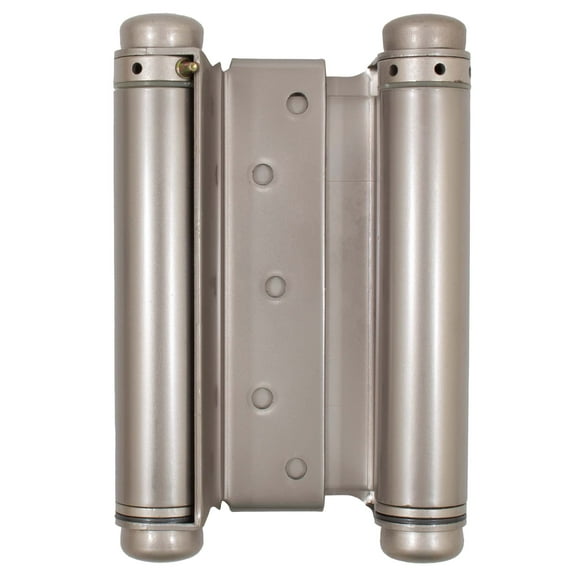 Heavy-Duty Double Acting Spring Hinge, 6 Inches, Fits Doors 1-1/4" to 1-3/4" Thick, 1-Pack, Satin Nickel by Stone Harbor Hardware