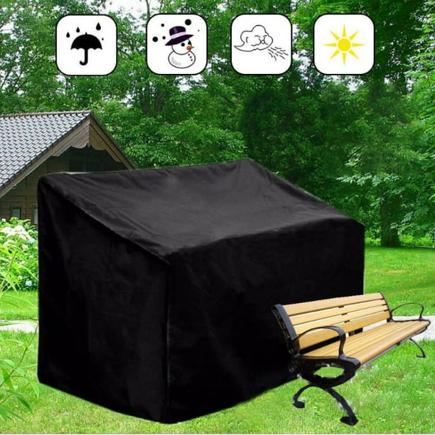 Funda protectora para banco de jardín, impermeable, funda para banco de 2 plazas, transpirable, tela Oxford 210D, funda para banco para muebles de jardín, 134x66x89cm JM MX-0138792FYD