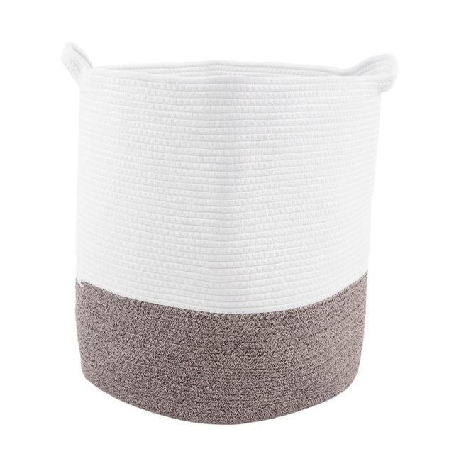 Rope Basket,Woven Storage Basket Cotton Woven Storage Basket Large Storage Basket Optimal Efficiency