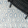 thumbnail image 6 of SAFAVIEH Metro Jessamine Geometric Area Rug, Ivory/Blue, 6' x 6' Square, 6 of 8