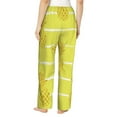 thumbnail image 3 of Balery Gold Pineapple print Women's Pajama Pants,Ultra Lightweight Pjs,Lounge Pant-Small, 3 of 9
