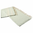thumbnail image 5 of HomeRoots 516512 Turquoise Woven Cotton Striped Throw Blanket, 5 of 5