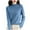 Blue, variant on KKBOTIVE Sweaters for Women Comfort Pullover Fall Winter Casual Crewneck Sweater Dressy Long Sleeve Fashion Tops ( Blue Size: L )