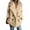 Khaki, variant on BLOCLOALO Fleece Jackets Coats Long Sleeve Coat Women Autumn and Winter Cardigan Long-Sleeved Lapel Double-Faced Fleece Casual Solid Color Coat Thick Coat Warm Coat Fashion Coat Grey S