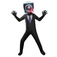 thumbnail image 2 of Cool Game Character Cosplay Mono para niños y niñas (Monitor Man Kids XXL 140), 2 of 8