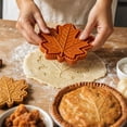 thumbnail image 3 of Fall Pie Mold Thanksgiving Cookie Stamp 3D Embossed Maple Leaf Dough Cutter 4.7"x3.9" 1 Pc, 3 of 3