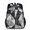 Beige, variant on Geometric Triangle Backpack, Lightweight Casual Daypack with Chest Strap & Water Bottle Pockets, Black and White Sports Travel Bag for Work