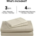 thumbnail image 6 of ClevaHome Sheet Set Twin Size, 3-Piece Bedding, Lightweight & Super Soft Easy Care Microfiber– Shrinkage & Fade Resistant Bedding Set with 14'' Deep Pockets (Sandy Beige), 6 of 9