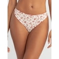 thumbnail image 5 of Jessica Simpson Women's Ruffle Rib Thong, 2-Pack, Size S-XXXL, 5 of 13