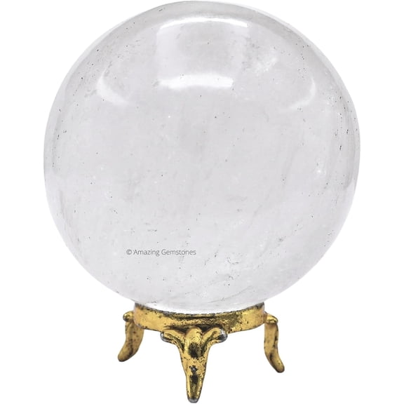 Clear Quartz Crystal Ball Sphere 3" Inches