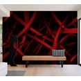 thumbnail image 3 of Tiptophomedecor Abstract Wallpaper Wall Mural - Fear Of The Dark, 3 of 7