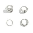 thumbnail image 5 of Geometric Water Drop Ring Set For Women Zinc Alloy Plated, 5 of 5