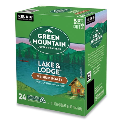 "Lake And Lodge Coffee K-Cups, Medium Roast, 24/box | Bundle of 2 Boxes"