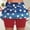 Red, variant on Plcasen Independent Day Women Tennis Workout Skorts High Waisted Athletic Skirts, Lightweight Golf Running Skirt
