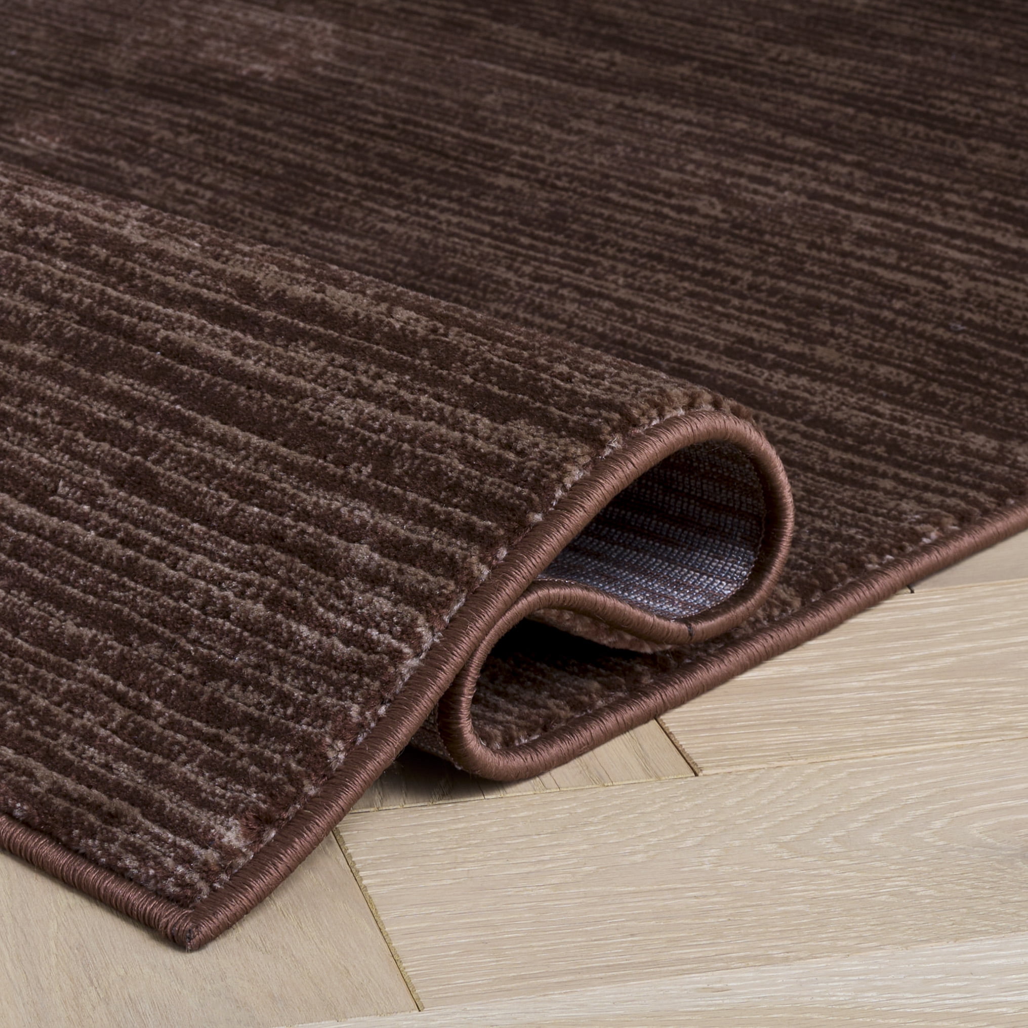 SAFAVIEH Vision Adrasteia Overdyed Solid Runner, 2'2" x 16', Brown - Modern Design, Brown, Non-Shedding & Easy Cleaning, Ideal for Living Room, Bedroom, Dining Space, Entryway, Hallway, Kitchen