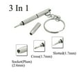 thumbnail image 1 of Allume 2Pcs Eyeglass Screwdriver, 3in1 Mini Sunglasses Eyeglass Phone Watch Repair Keychain Screwdriver Kit Tool - Home Essential Tools, Holiday Gifts Silver, 1 of 13