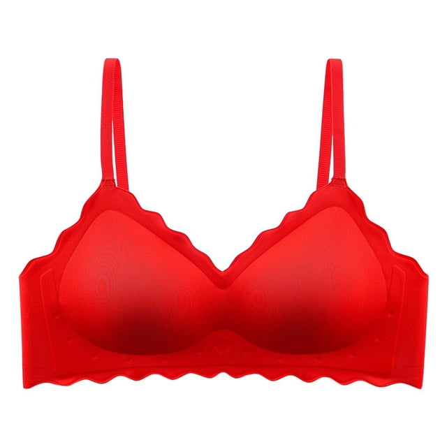 LOVZFMLL Soutiens-Gorge pour Femmes sous-Vêtements Unis pour Femmes Soutiens-Gorge Rouge P