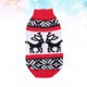 thumbnail image 2 of EeaseMX Suéter navideño de punto para mascota, con estampado de ancla, cuello alto, ropa adorable para cachorro, suministros para fiesta de disfraces de invierno para mascotas, talla M (rojo), 2 of 7