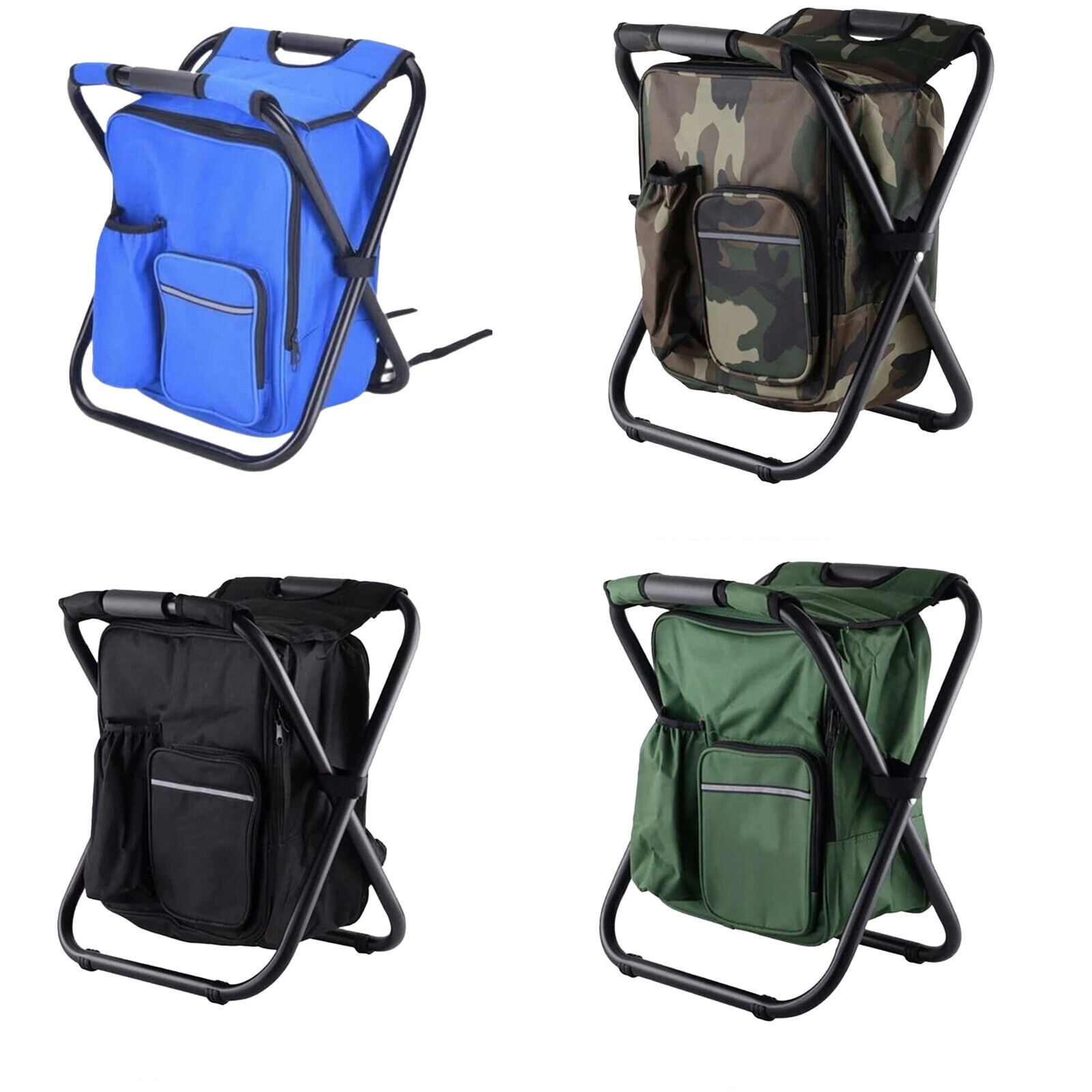 3in1 Fishing Camping Chair Stool, Portable Backrest Fishing Backpack